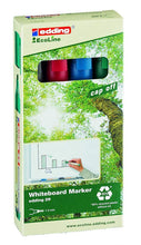 Load image into Gallery viewer, edding 29 EcoLine Whiteboard Chisel Tip Marker Assorted PK4