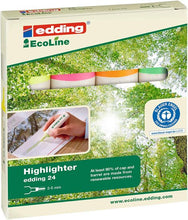 Load image into Gallery viewer, Edding 24 EcoLine Highlighter Assorted PK4