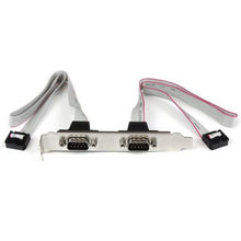 Load image into Gallery viewer, Startech 16in 2 Port DB9 Port Bracket to 10 Pin