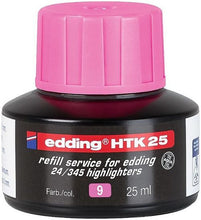 Load image into Gallery viewer, edding HTK 25 Refill for Highlighter Pink 25ml