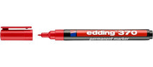 Load image into Gallery viewer, Edding 370 Permanent Marker Bullet 1.0mm Line Red PK10