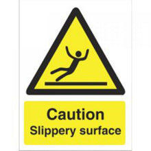 Load image into Gallery viewer, Caution Slippery Surface Sign