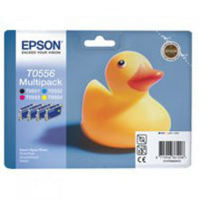 Load image into Gallery viewer, Epson C13T05564010 T0556 Black Colour Ink 4x8ml Multipack
