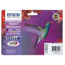 Load image into Gallery viewer, Epson C13T08074011 T0807 Colour Ink 6x7ml Multipack
