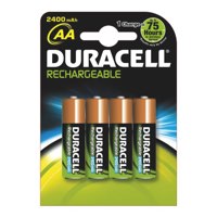 Duracell DURHR6B4-1300SC Plus Power AA Rechargeable Batteries PK4