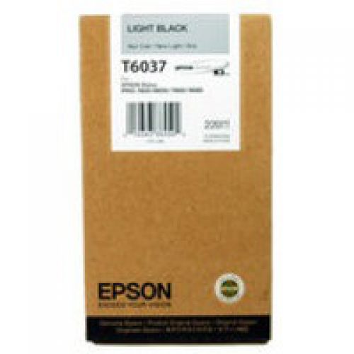 Epson C13T603700 T6037 Light Black Ink 220ml