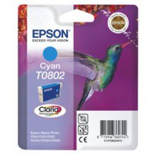 Epson C13T08024011 T0802 Cyan Ink 7ml
