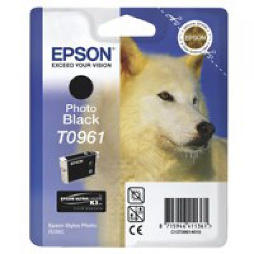 Epson C13T09614010 T0961 Black Ink 11ml