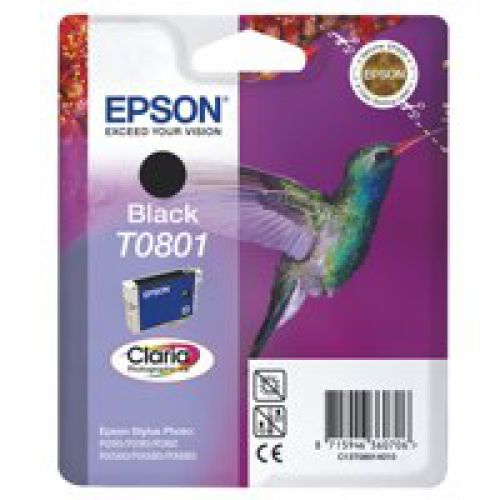 Epson C13T08014011 T0801 Black Ink 7ml
