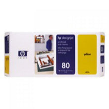 Load image into Gallery viewer, HP C4823A 80 Yellow Printhead And Cleaner 17ml