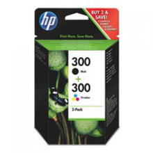 Load image into Gallery viewer, HP CN637EE 300 Black Tricolour Ink 4.5ml 6.5ml Twinpack