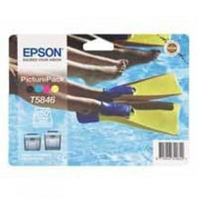 Load image into Gallery viewer, Epson C13T58464010 T5846 PhotoPack Ink 39ml Paper 150 Sheets