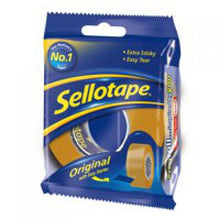 Load image into Gallery viewer, Sellotape Golden Tape 24mmx33m (Pack 6)