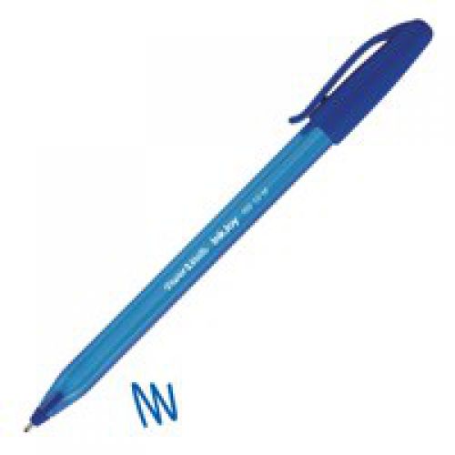 Paper Mate InkJoy 100 CAP Ball Pen Medium Tip Blue PK50
