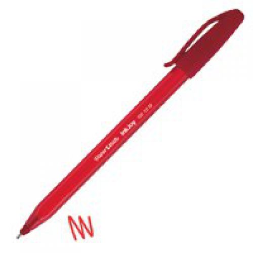 Paper Mate InkJoy 100 CAP Ball Pen Medium Tip Red PK50