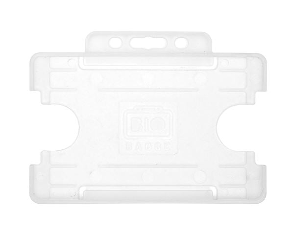 Clear Single-Sided Open Faced ID Card Holder - Landscape  - Pack of 1