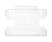 Load image into Gallery viewer, XDM Clear Single-Sided Open Faced ID Card Holders - Landscape (Pack of 100)