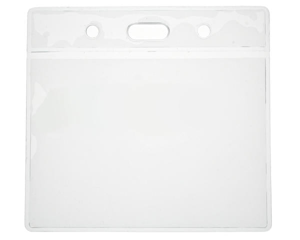 Clear Vinyl ID Card Holders with Orange Peel Effect - 91x69mm (Pack of 100)