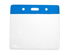 Load image into Gallery viewer, Vinyl Blue Top Card Holders - 91x65mm (Pack of 100)