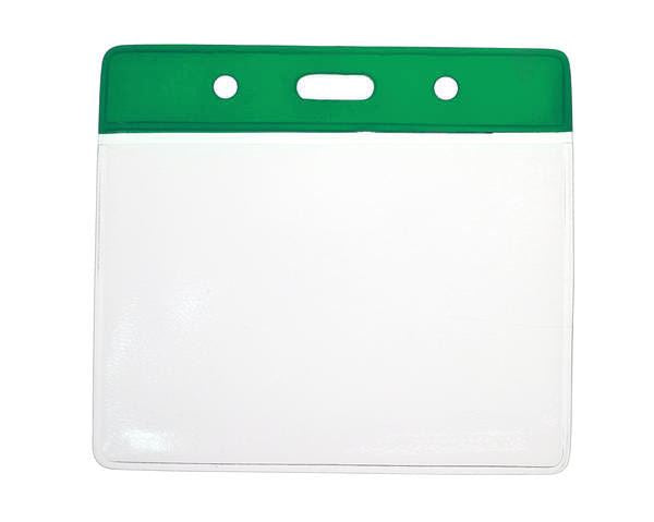Vinyl Green Top Card Holders - 91x65mm (Pack of 100) - xdigitalmedia