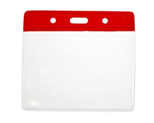 Load image into Gallery viewer, Vinyl Red Top Card Holders - 91x65mm (Pack of 100)