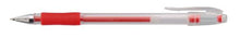 Load image into Gallery viewer, Value Gel Stick Pen Rubber Grip 0.7mm Red (PK10)