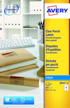 Load image into Gallery viewer, Avery Clear Inkjet Labels 99x67.7mm J8565-25 8 p/sht PK200