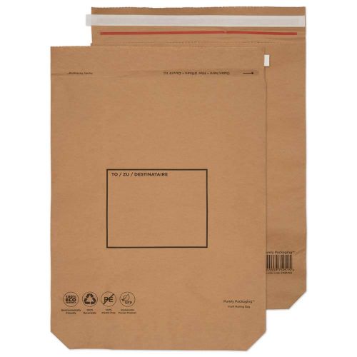 Purely Packaging Brown P&S Kraft Bag 600x480mm PK50