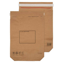 Load image into Gallery viewer, Purely Packaging Brown P&amp;S Kraft Bag 420x340mm PK100