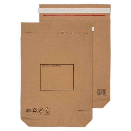 Purely Packaging Brown P&S Kraft Bag 480x380mm PK100