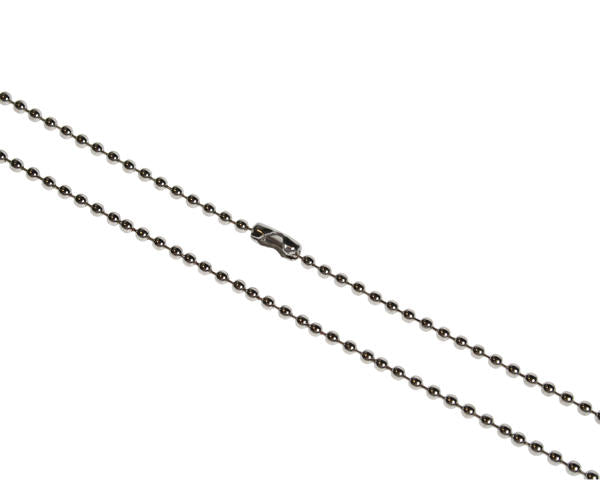 30inch Metal Bead Chain Necklace, Nickel Plated - Pack of 100