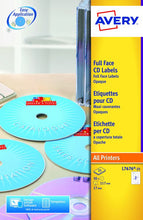 Load image into Gallery viewer, Avery Full Face CD Laser Labels 117mm DIA L7676-25(50Labels)