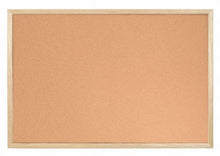 Load image into Gallery viewer, Bi-Office Cork Notice Board Wood Frame 600mm X 400mm