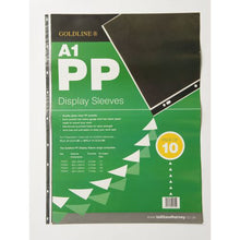 Load image into Gallery viewer, Goldline Polyprop Display Sleeves A1 9 Holes PDSA1Z (PK10)