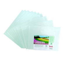 Load image into Gallery viewer, Pentel Recycology Document Envelope Landscape Clear PK10