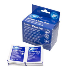 Load image into Gallery viewer, AF Screen-Clene Wet/Dry Wipes PK20 Duo