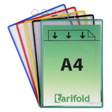 Tarifold A4 Hanging Pockets Assorted PK5