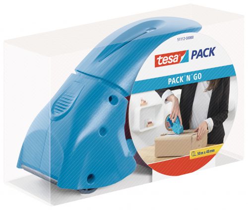 tesa Hand Packaging Tape Dispenser Blue 51112 PK1