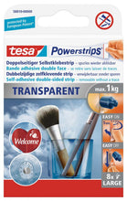 Load image into Gallery viewer, tesa Powerstrips Transparent Large 58810 PK8