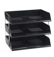Load image into Gallery viewer, Avery Letter Tray Wide Entry Black W44BLK