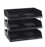Avery Letter Tray Wide Entry Black W44BLK