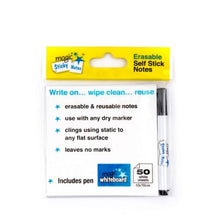 Load image into Gallery viewer, Magic Whiteboard Sticky Notes &amp; Pen 50 Sheet 10x10cm