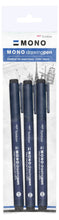 Load image into Gallery viewer, Mono Fineliner Drawing Pens Black Assorted Widths PK3