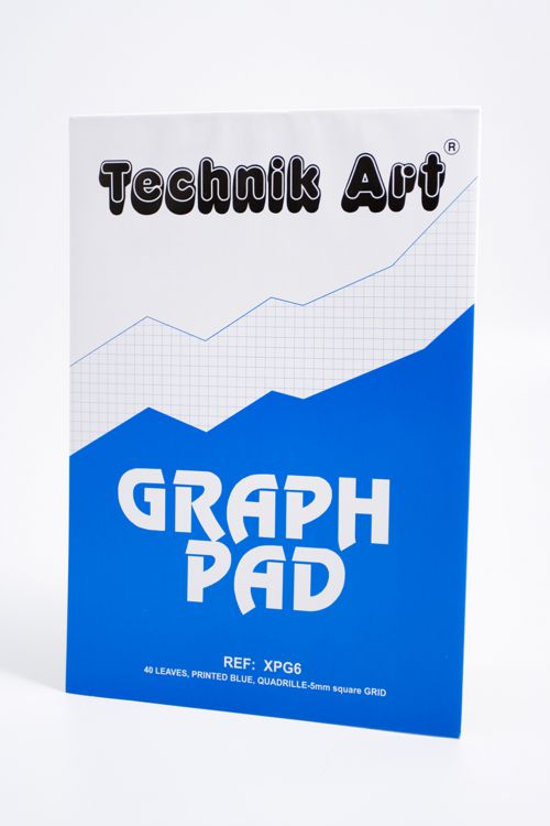 Technik Art Graph Pad A4 5mm Quadrille XPG6Z